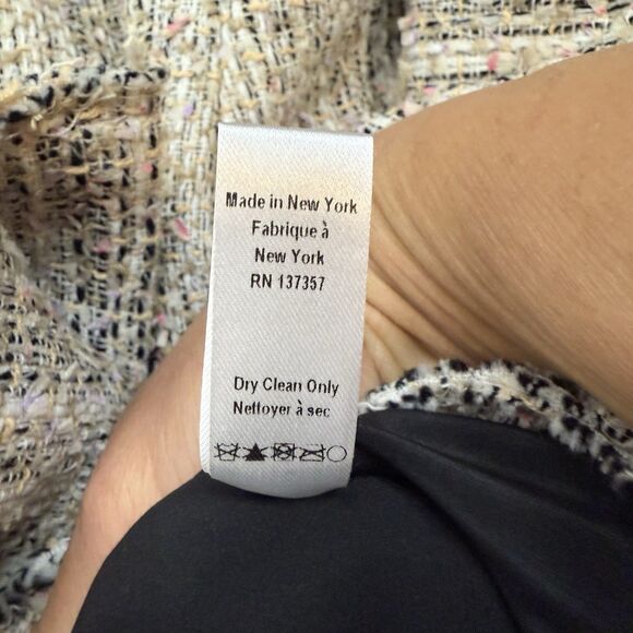 Marissa Webb Barney’s New York Tweed Snap Button Blazer Jacket Women’s 8 Career - Picture 8 of 15